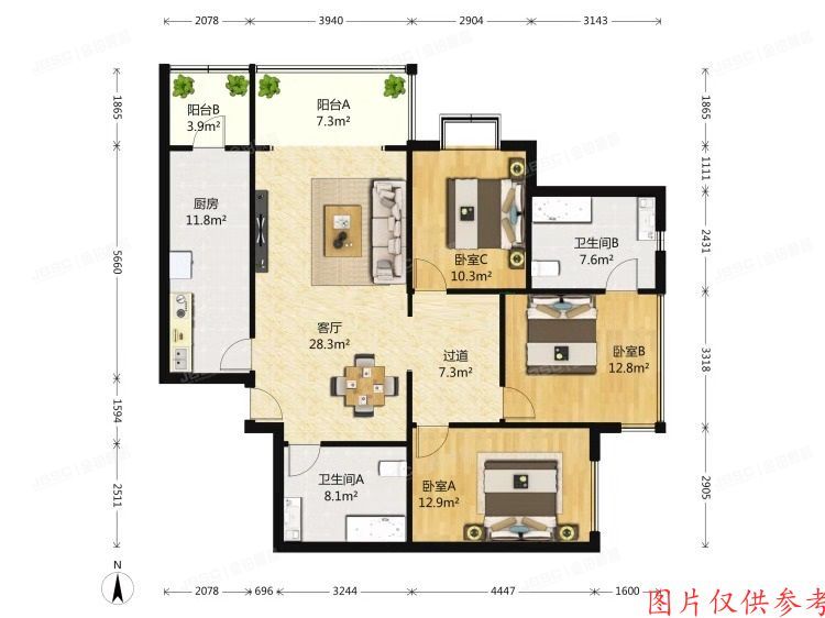 西城区 广安门外大街305号8区4号楼11层1202（荣丰2008）