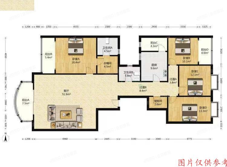 朝阳区 左家庄中街6号院5号楼1层2门102（力鸿花园）