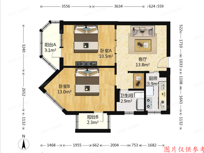 丰台区 大成里蔚园3号楼107