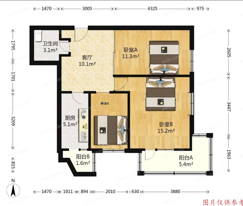 朝阳区 安慧里二区8号楼302