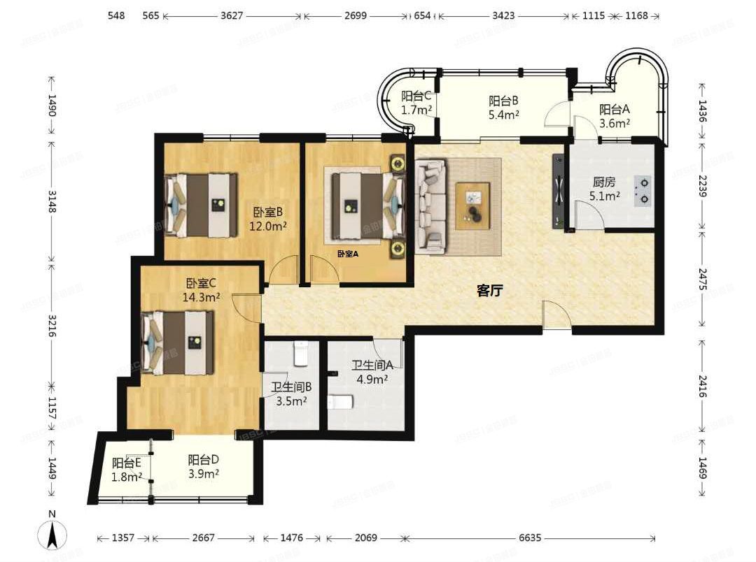海淀区 莲花苑1号楼4单元608（莲花小区）