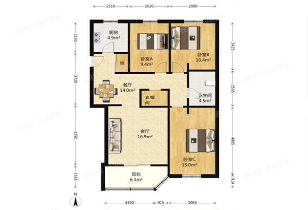 朝阳区 北辰东路8号院15号楼4层420（汇园公寓）