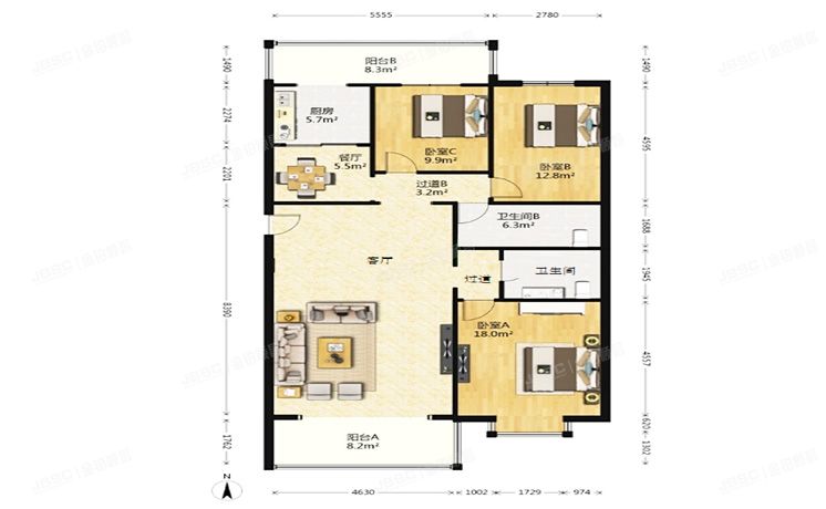 昌平区 天通中苑48号楼5层3单元501（天通中苑一区西区）