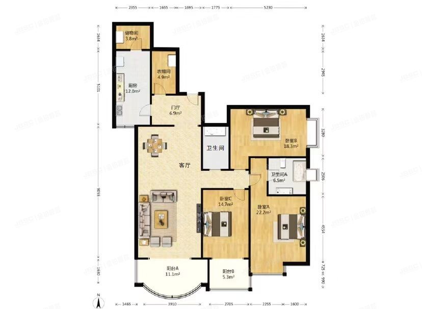 朝阳区 慈云寺1号院1号楼26层2604（东区国际）