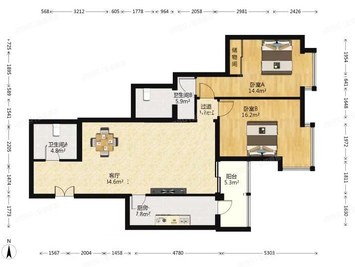 朝阳区 华威里3号楼4层4D（翌景嘉园）