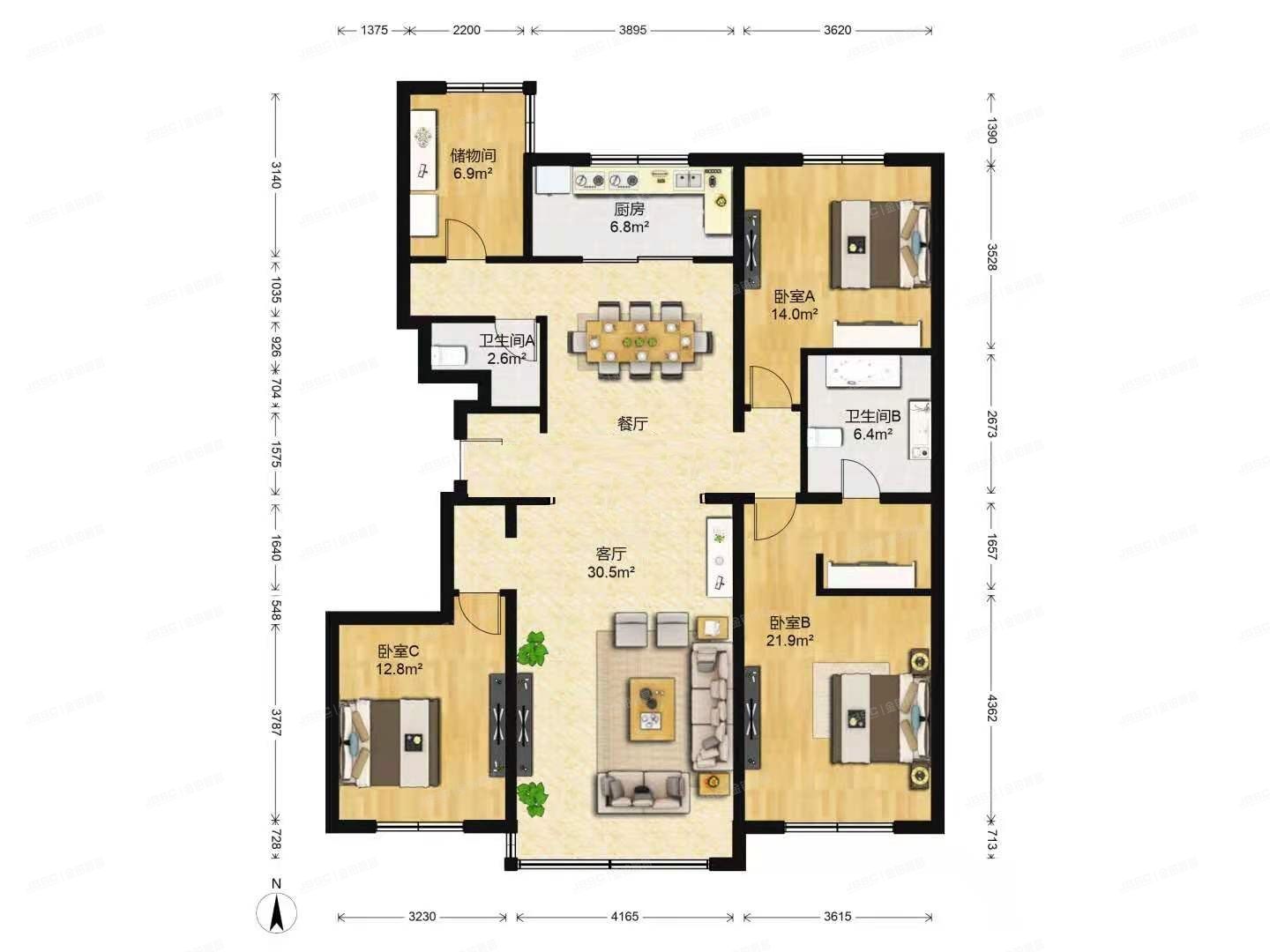丰台区 青塔西路52号院7号楼9层1单元901（万科紫台）