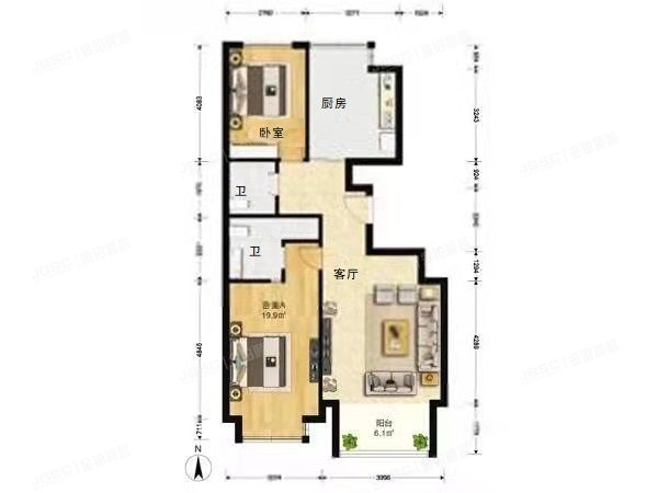 经济技术开发区 一品亦庄8号楼1单元602