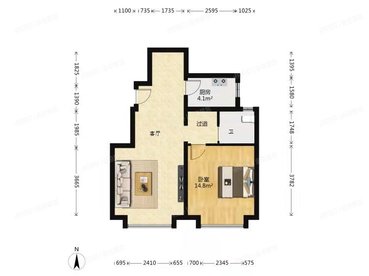 延庆区 城建万科城6号楼9层3单元902号