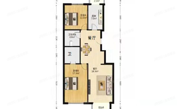 顺义区 蓝海苑2号楼8层2单元901（蓝海苑）