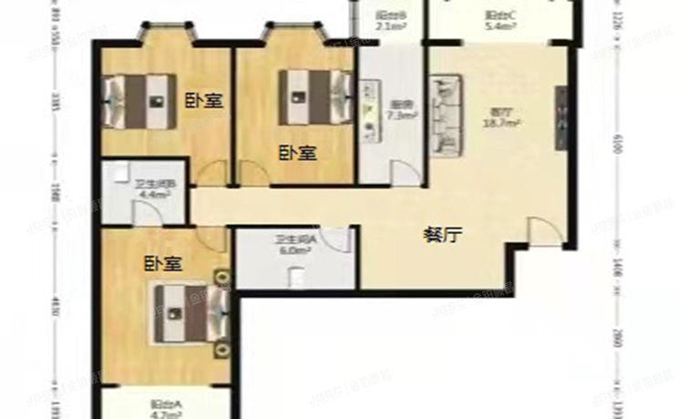 大兴区 黄村镇兴华园6号楼4层2-401（兴华园）