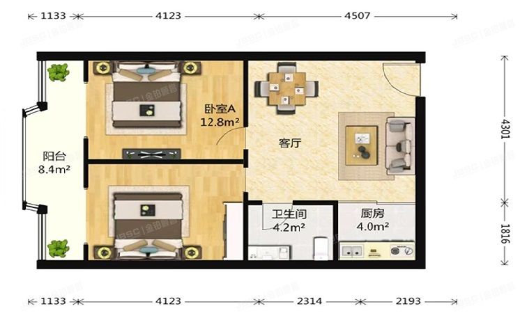 大兴区 泰中花园3号楼5层15-503