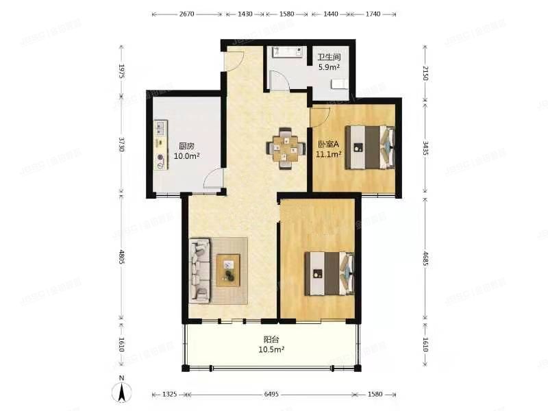 大兴区 黄村镇兴华园13号楼4层2单元402