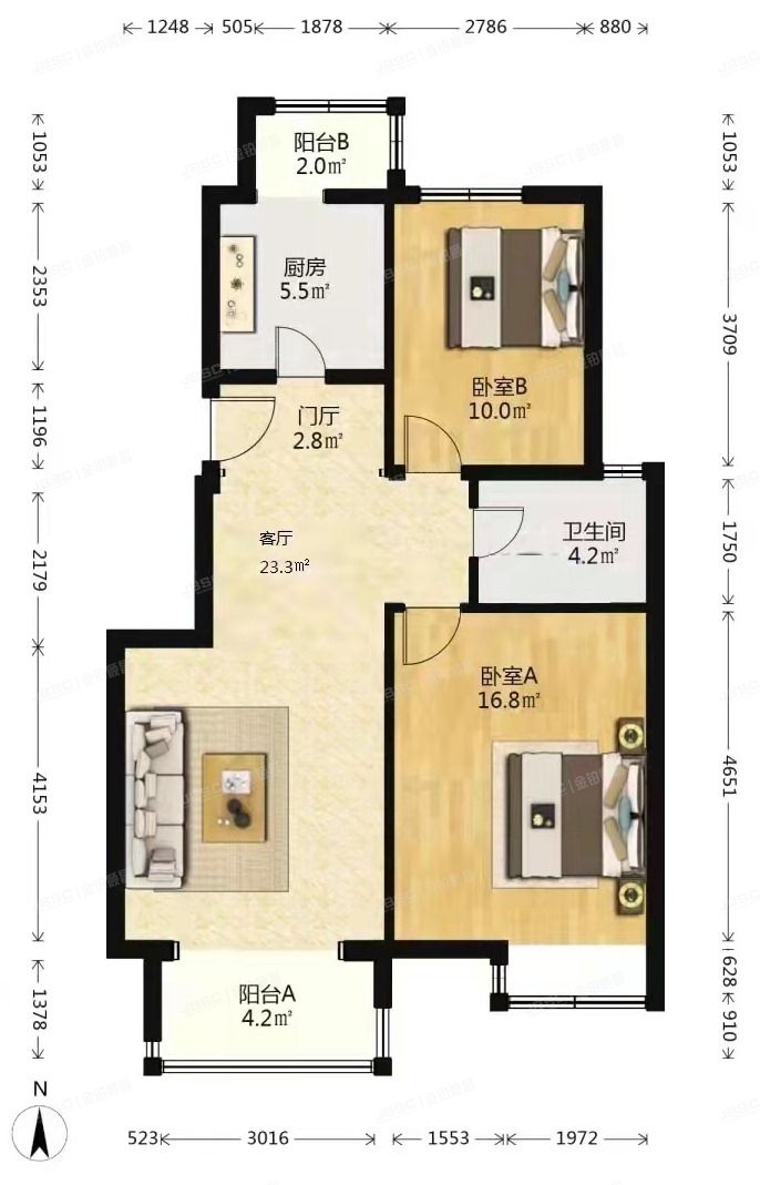 大兴区 芳苑小区30号楼4层5单元401（金色漫香林）