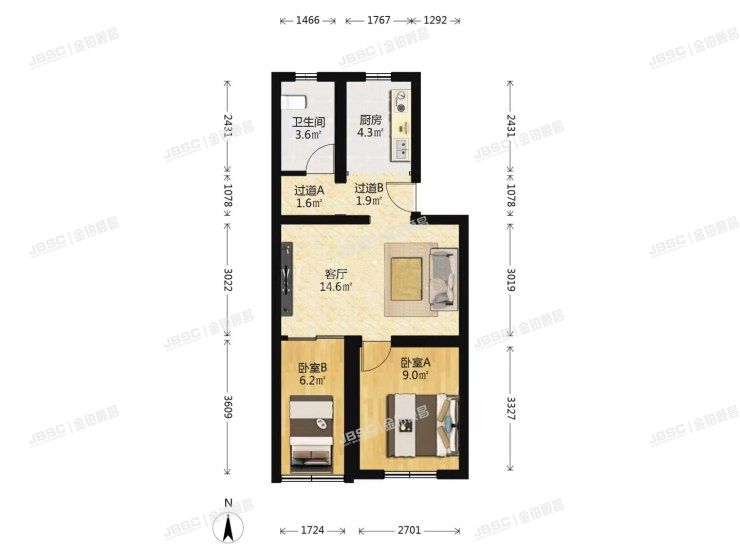 大兴区 黄村镇滨河西里21号楼1单元102室