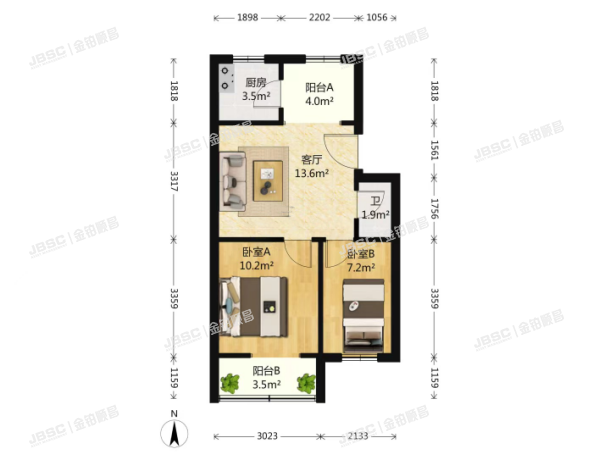 大兴区 团河苑南区3号楼4单元602室