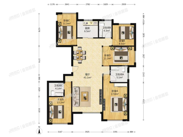 大兴区 思邈路1号院7号楼1单元1002室（保利春天里）