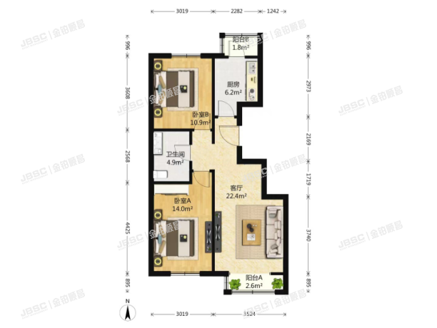 大兴区 庆丰西路1号院15号楼1单元103室（天宫院小区）