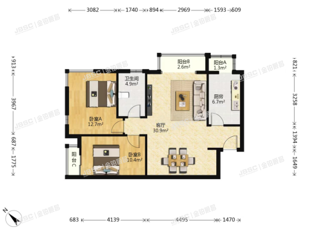 大兴区 香海园49号楼1105室（顺驰领海）