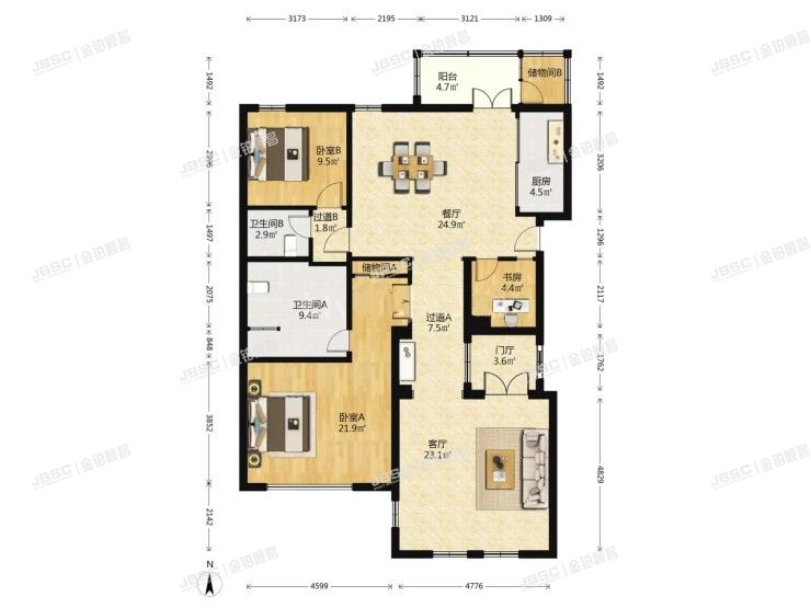 大兴区 远洋天著&middot;悦山10号院2号楼1单元601室