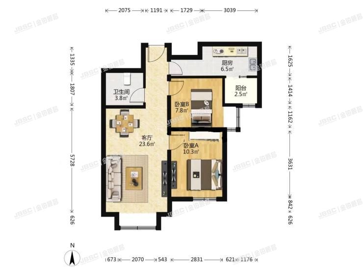 大兴区 永旺路6号院6号楼18层2单元1803室（云立方）