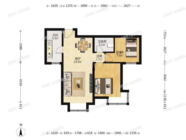 大兴区 永旺路6号院9号楼1单元1602室（云立方）