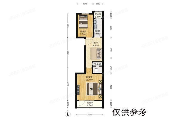 海淀区  万泉庄北社区1号楼5层4门409号