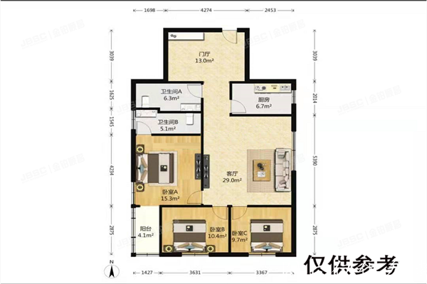 朝阳区 望馨花园213号楼808号