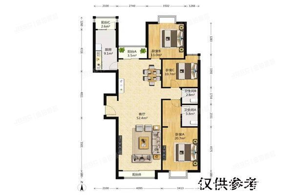 朝阳区 富力城D区28号楼6层D28701号