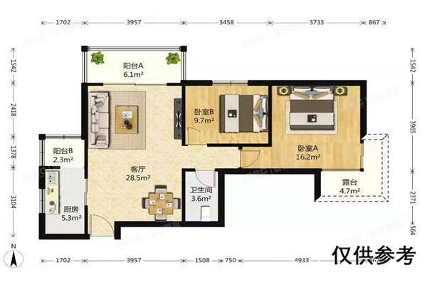 ※西城区 朗琴园2号楼501号