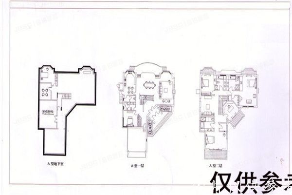 ※顺义区 康柏园三期2（莱蒙湖）2073幢-1至2层 别墅
