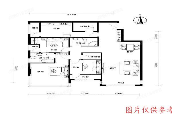 ※朝阳区 华贸公寓2号楼10层1101室
