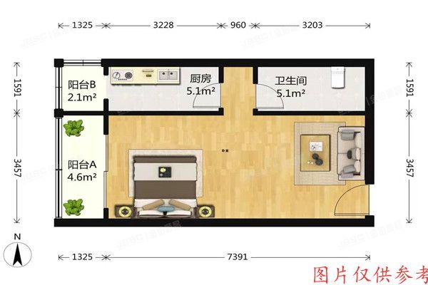 ※西城区 和平门小区10号楼15单元304室