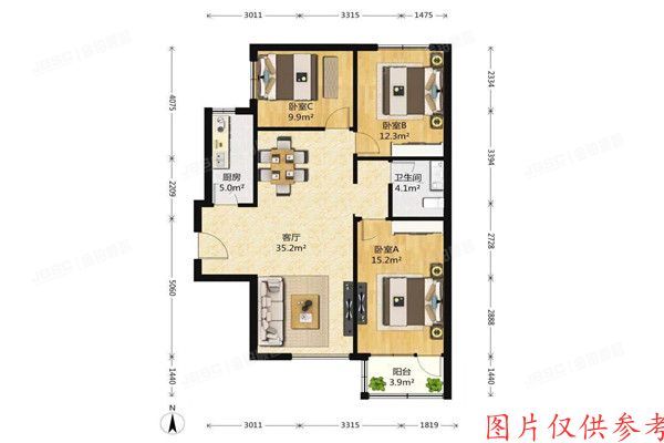 丰台区 和义西里四区6号楼5单元301室