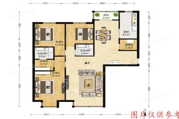 ※朝阳区 首城国际21号楼1单元1003室