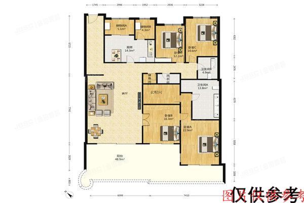 ※大兴区  赢海庄园76号楼乙单元202室  变卖