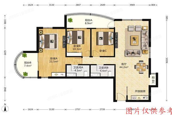 丰台区 莲馨嘉园2号楼607号