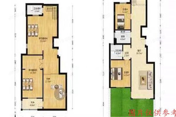 房山区 世茂维拉1号楼1单元-1至1层102室