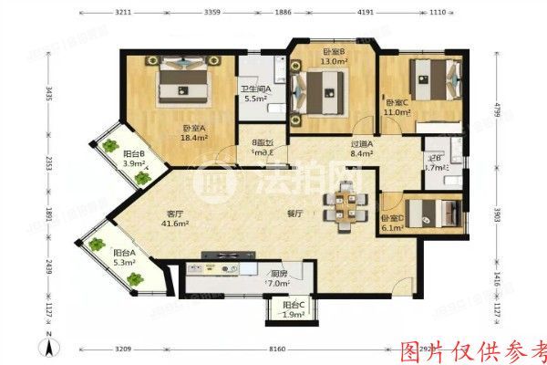 丰台区 芳城园三区18号楼1003室