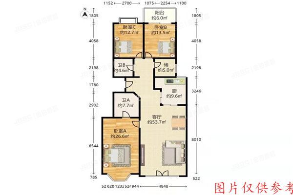 ※海淀区 万泉新新家园28号楼5单元201室
