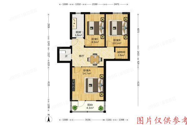 丰台区 洋桥北里31号楼2单元402室