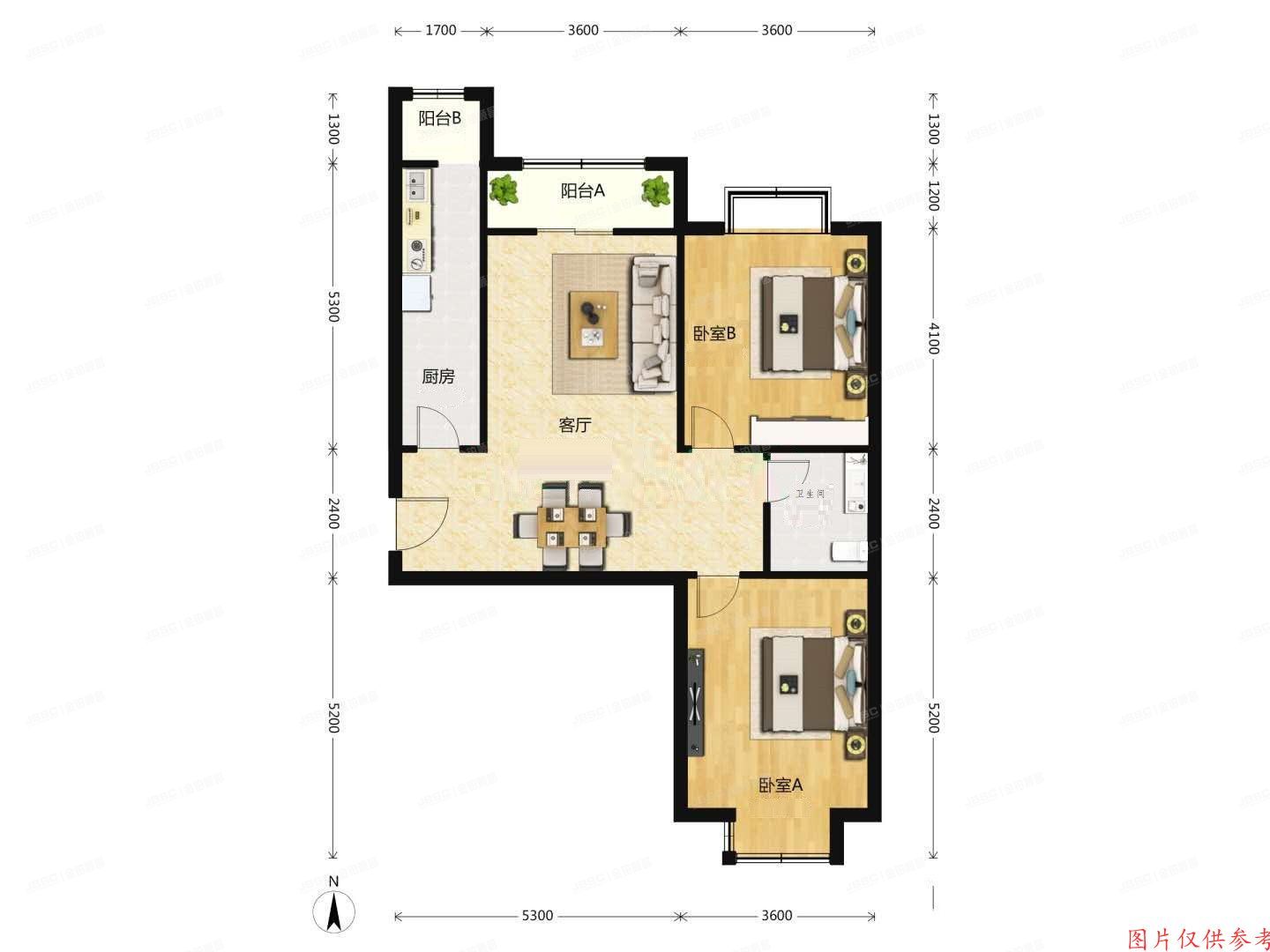 西城区  格调小区3号楼2单元1501室