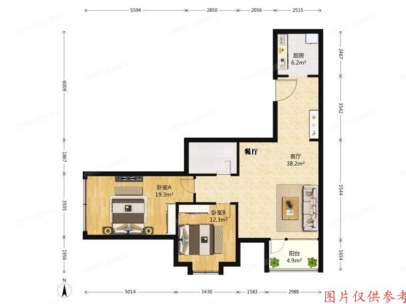 ※西城区 建邦礼仕阁2号楼9层1001室及3幢-2层02056车位
