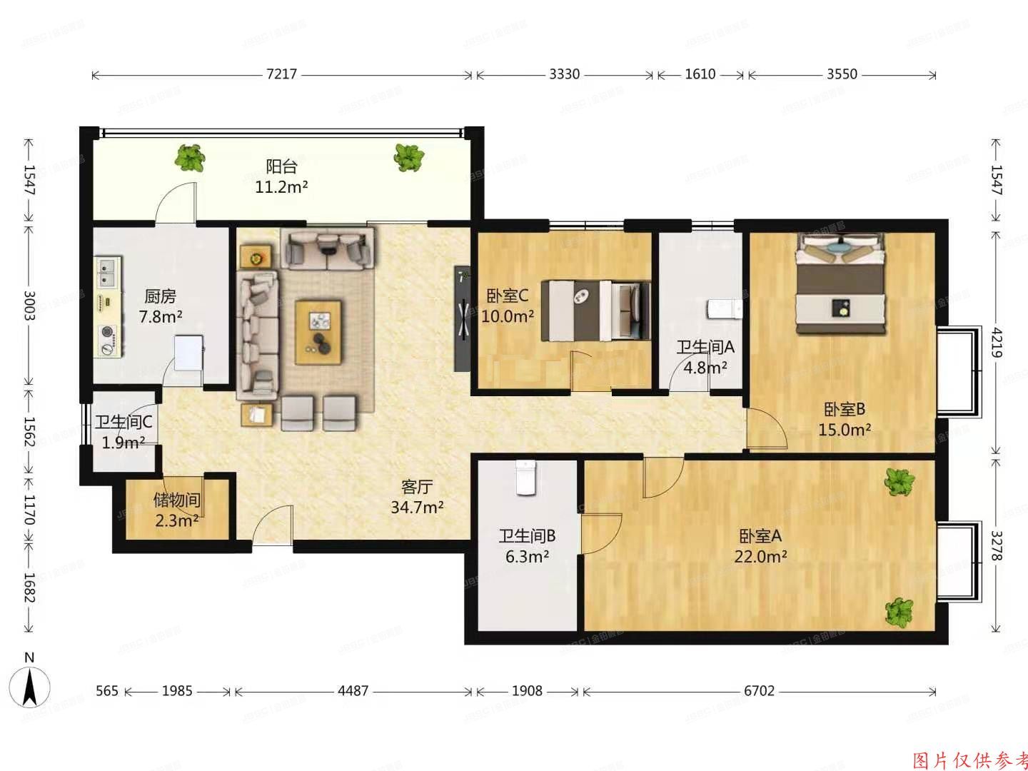 海淀区  人济山庄5号楼1801室+2车位