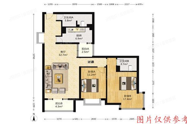 房山区 碧桂园小区57号楼2单元1403室