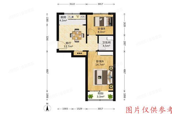 朝阳区 育慧街2号院2号楼1单元5层153室