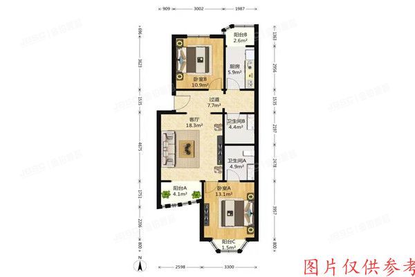 通州区 运乔嘉园6号楼4层641室