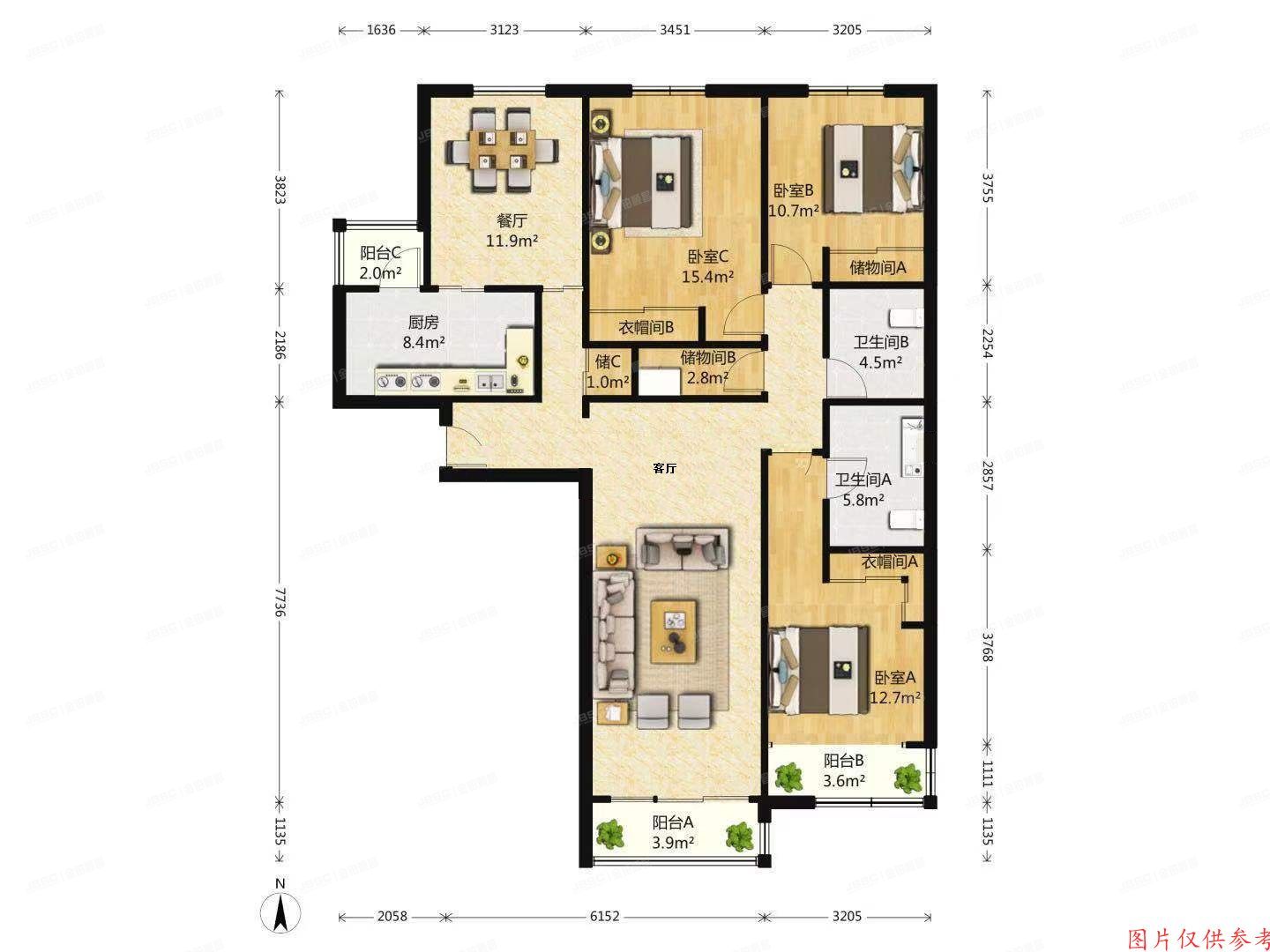 朝阳区 拂林园8号楼2单元101室