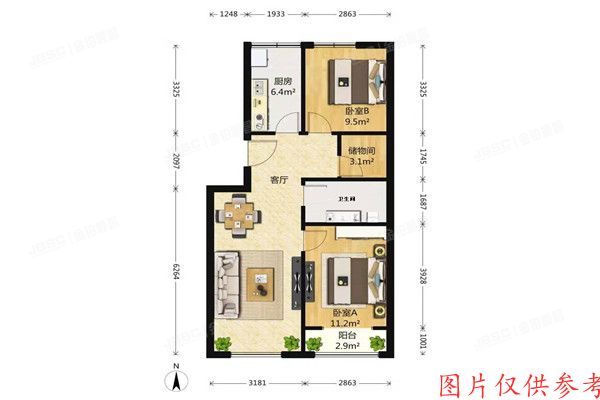 通州区 云景东里363号楼4层541（金侨时代家园）