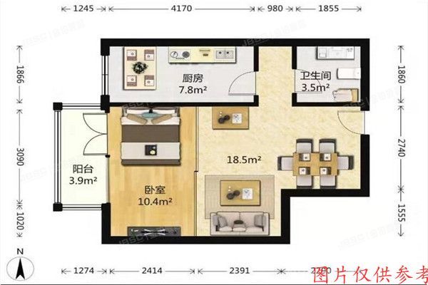 丰台区 大成郡22号楼3单元602室
