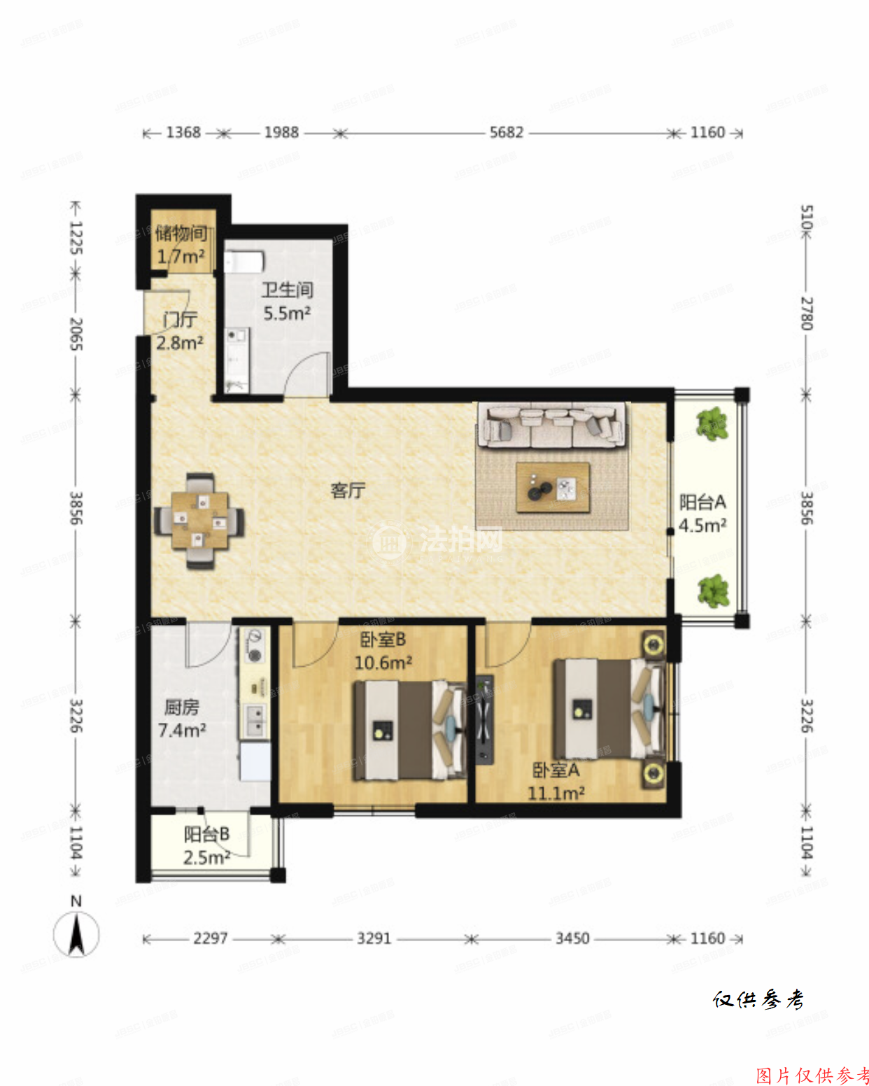 ※海淀区 锦秋家园5号楼2单元804室